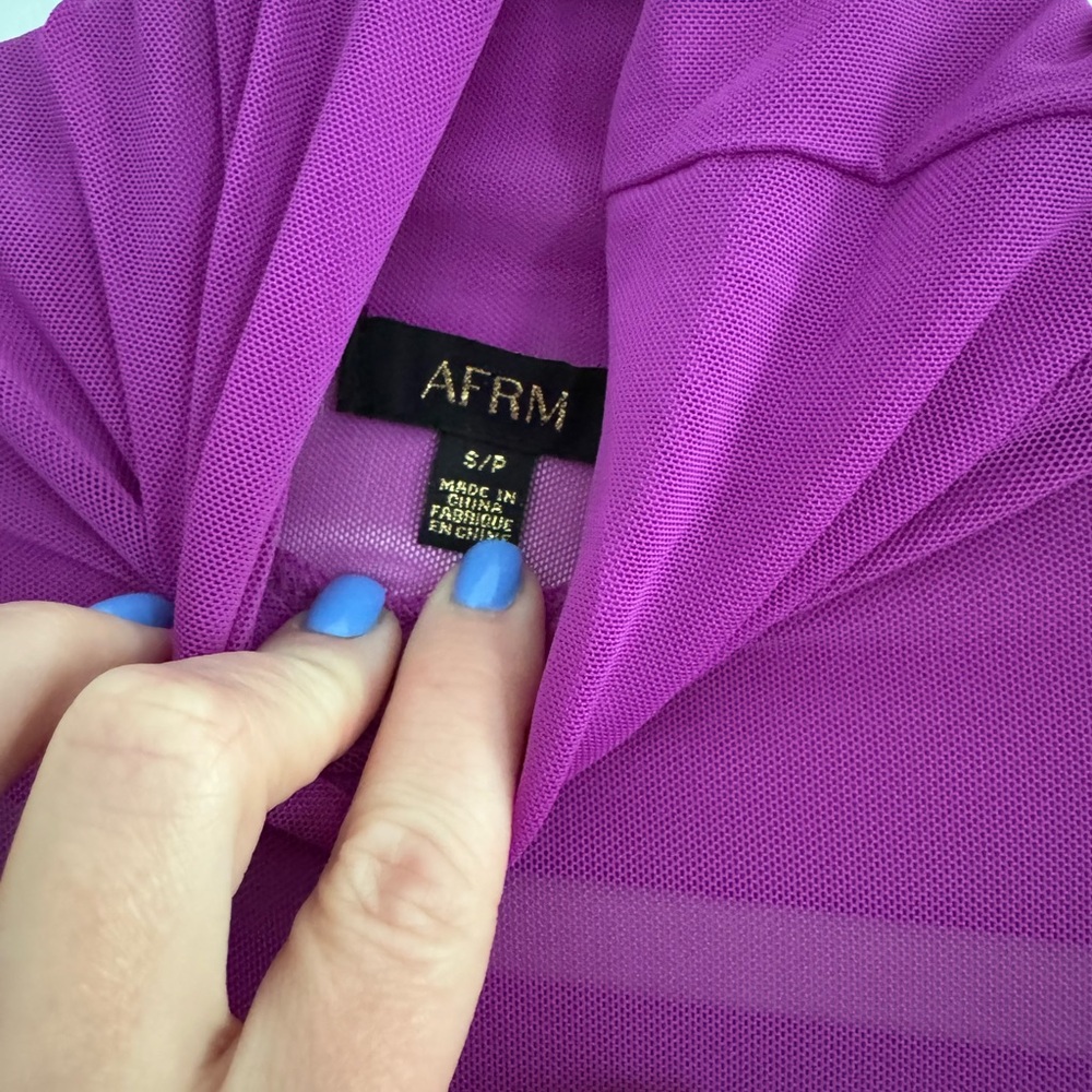 Vibrant Purple Long Sleeve Bodysuit - Picture 2 of 2